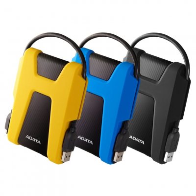ADATA  HD680 - Disque dur - chiffr&eacute; - 2 To - externe (portable) - USB 3.1 - AES 256 bits - bleu