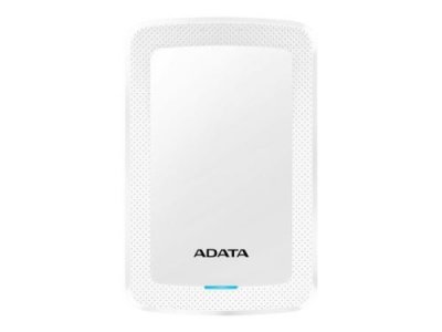 ADATA TECHNOLOGY ADATA HV300 - Disque dur - 2 To - externe (portable) - USB 3.1 - AES 256 bits - blanc 