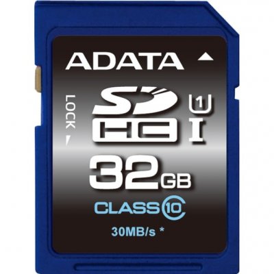 ADATA  Premier - Carte m&eacute;moire flash - 32 Go - UHS Class 1 / Class10 - SDHC UHS-I 