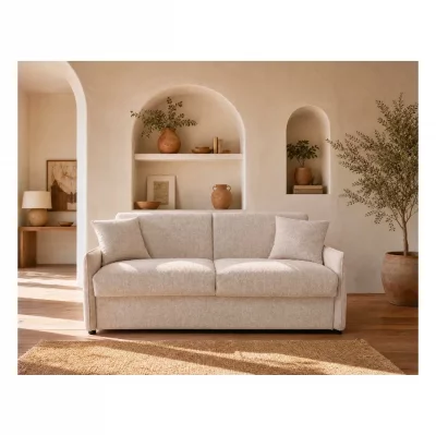 MEUBLE, LINGE DE MAISON Adele - Canap&eacute; 3 places convertible express couchage quotidien 140 cm matelas 14 cm en