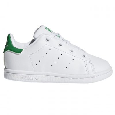 ADIDAS  Baskets en Cuir Stan Smith Td blanc/vert T.22