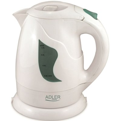 ADLER  AD 08 W 1L 850 W Bouilloire &eacute;lectrique blanche 