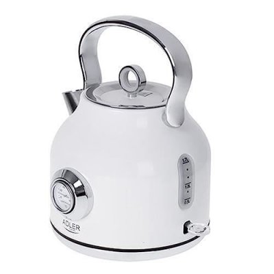 ADLER  AD 1346 Bouilloire &eacute;lectrique blanc avec thermom&egrave;tre 1,7L STRIX L - Bouilloire &eacute;lectrique