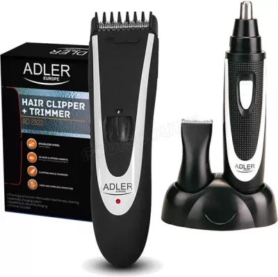 ADLER  AD 2818&nbsp;Tondeuse &agrave; Cheveux avec Accessoires Noir