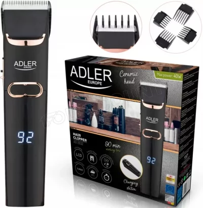 ADLER  AD 2832 Tondeuse Cheveux, Noir, Taille Unique