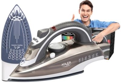 ADLER  AD 5030 Planche Vapeur, 3000 W, 0.31 liters