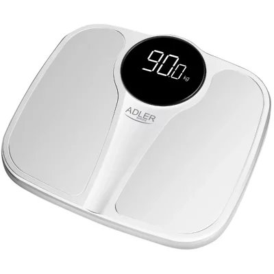 ADLER  Ad8172W B&aacute;scula Ba&ntilde;o Digital 180kg Apagado Auto Blanc 1ud