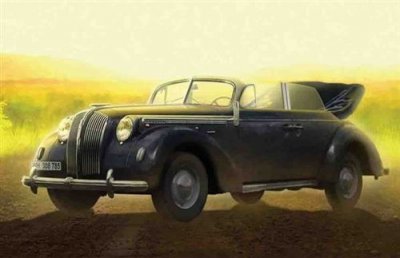 ICM Admiral Cabriolet, Wwii German Staff - 1:35e - 