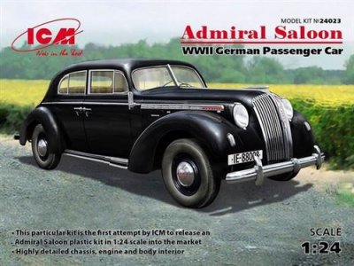  Admiral Saloon Wwi German Passenger Car- 1:24e - Icm
