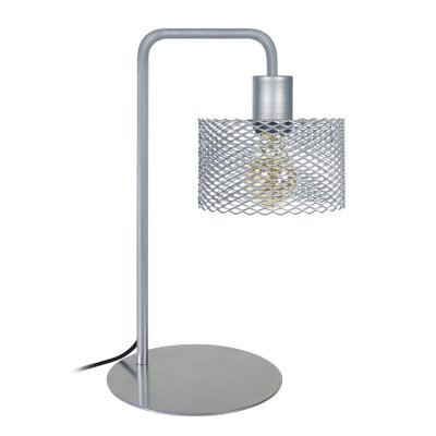 TOSEL ADONIS - Lampe de bureau arqu&eacute; m&eacute;tal aluminium