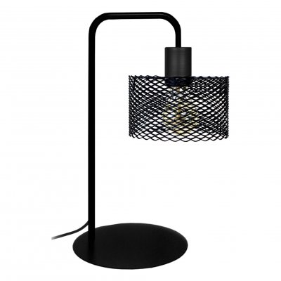 TOSEL ADONIS - Lampe de bureau arqu&eacute; m&eacute;tal noir