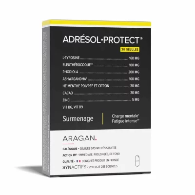 ARAGAN Adr&eacute;sol Protect x30 g&eacute;lules Surmenage Synactifs