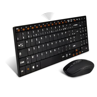 ADVANCE  Pack Clavier / Souris - Sans fil - PC - Noir