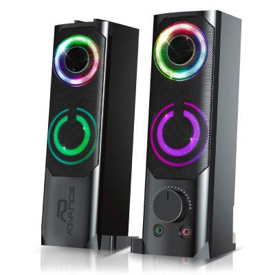 ADVANCE  SoundPhonic 2.0 RGB 2-voies Noir Avec fil 6 W