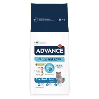 AFFINITY ADVANCE Advance Sterilized High protein &agrave; la dinde pour chat 2 x 15 kg