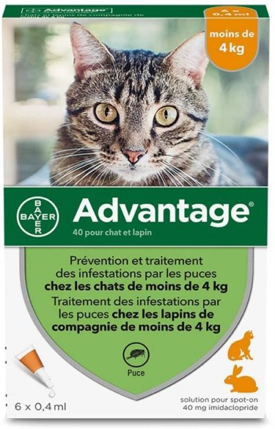 ADVANTAGE  40 pour chat et lapin