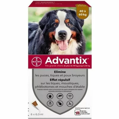 ADVANTIX  antiarpasitaire grands chiens pipettes 6 x 6ml