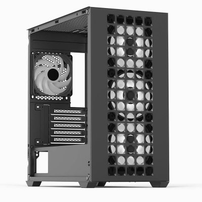 AEROCOOL  Bo&icirc;tier Pc Mini-tour Noir Ventilation Optimis&eacute;e