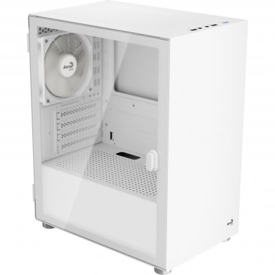 AEROCOOL  Cs-111-g-wt-v1 - Bo&icirc;tier mini tour - Blanc - Fen&ecirc;tre