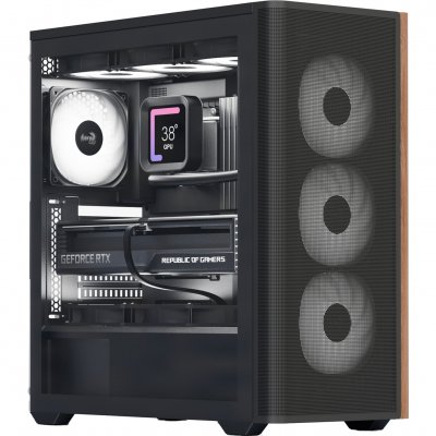 AEROCOOL  D501A PC-Geh&auml;use, Midi-Tower, ATX, Tempered Glass