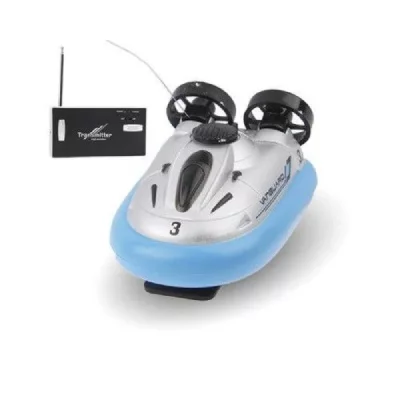 YONIS A&eacute;roglisseur t&eacute;l&eacute;command&eacute; batterie rechargeable jouet piscine lac Bleu 