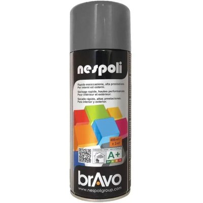 NESPOLI A&eacute;rosol peinture professionnelle gris argent&eacute; 400 ml, 