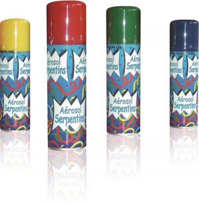 RUBIE S FRANCE Aerosol serpentin 75ml - mod&egrave;le al&eacute;atoire - livraison &agrave; l'unit&eacute;