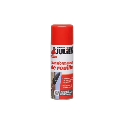 JULIEN A&eacute;rosol Stop'Rouille transformateur de rouille  satin noir 200ml