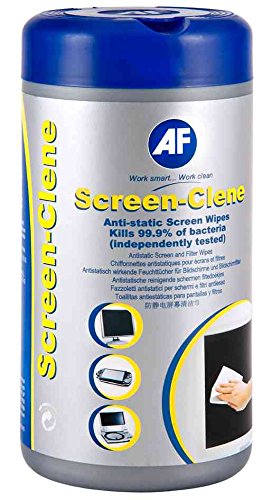 AF  Boite de 100 lingettes antistatiques pour &eacute;crans Screen-Clene