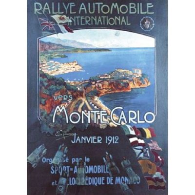 EDITIONS CLOUET Affiche rectangulaire Monaco 1912