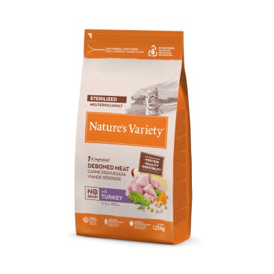 NATURE S VARIETY Affinity Nature&acute;s Valley Origin Feline Adult Sterilized Turkey 1.5kg Cat Food Clair 1.5kg
