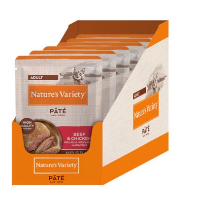 NATURE S VARIETY Affinity Nature&acute;s Valley Original Feline Adult Beef Chicken Pate 12x70g Cat Food Dor&eacute; 12x70g