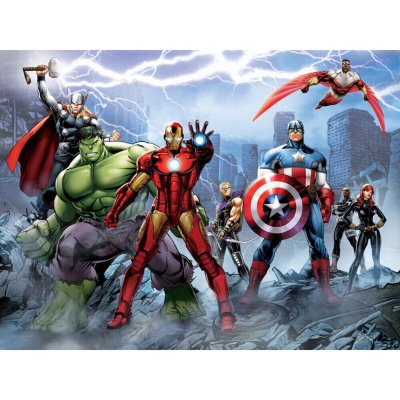 AG DESIGN Ag Art - Papier peint Equipe Avengers Marvel 360X255 cm - Multicolor