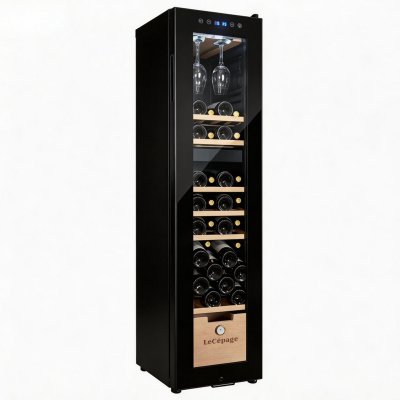  AGCS70VN2Z Cave &agrave; vin 2 zones faible largeur jusqu'&agrave; 68 bouteilles LeC&eacute;page