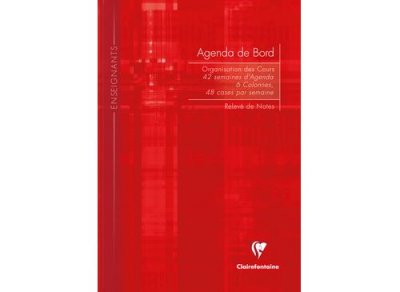 CLAIREFONTAINE Agenda de bord de 144 pages  Mod&egrave;le al&eacute;atoire