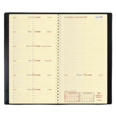 QUO VADIS Agenda Semainier Italnote S Rep Fr Impala Noir