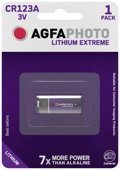AGFAPHOTO Agfa 1 Cr 123 A Cr 123 A Piles One Size Black