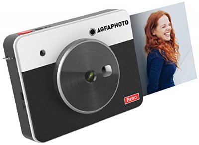 AGFA  ASQS33BK Mini Appareil photo imprimante Realipix Square S - 2en1 - 3*3"" - Noir