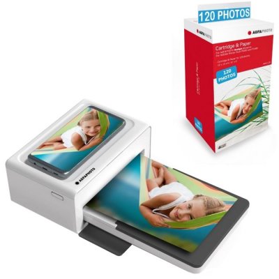 AGFA  PHOTO Pack Imprimante Realipix Moments + Cartouches et papiers 120 photos s
