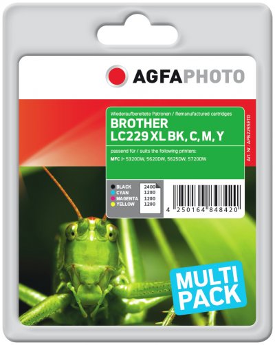 AGFAPHOTO  APB229SETD Cartouche d'encre compatible avec Imprimante MFCJ5620DW Couleur