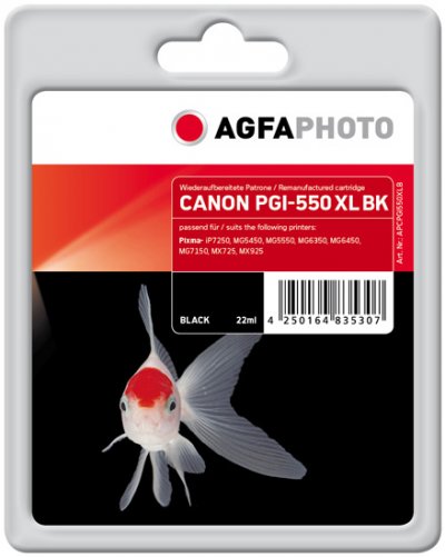 AGFA Photo APCPGI550XLB Cartouche d'encre pour Canon PGI-550 XL PGBK Noir