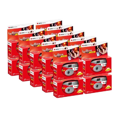 AGFA PHOTO AgfaPhoto LeBox Flash - Gris et Rouge