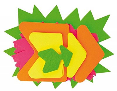APLI Agipa 060013 Paquet de 50 cartons fluo non effa&ccedil;ables Assorties