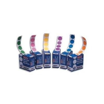 GENERIQUE Agipa APLI Pastille de signalisation, diam&egrave;tre: 15 mm, blanc - Lot de 5
