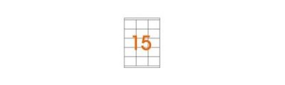 GENERIQUE Agipa Etiquette universelle, 70 x 50,8 mm, coins droits - Lot de 2
