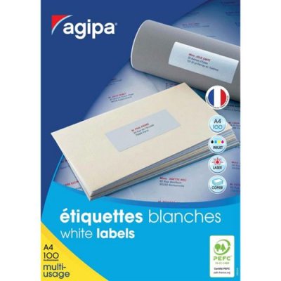 AGIPA  Etiquettes adresses 210 x 297 mm  119004 - Bo&icirc;te de 100