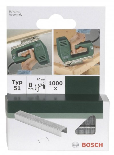 BOSCH ACCESSORIES Agrafes 54 12.9x1.25x8mm - 1000 pi&egrave;ces