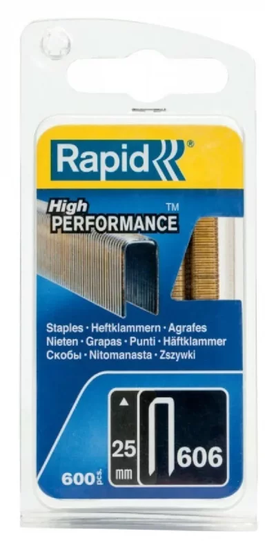 RAPID Agrafes 606/18mm Galva Blister Etroit 600 