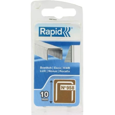RAPID Agrafes 958/10mm Galva Blister etroit 1600 