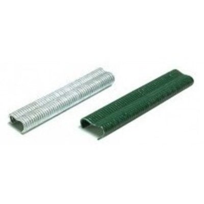 TECHMAN Agrafes &agrave; grillage plastifi&eacute;es vert 20mm x 200 pi&egrave;ces -